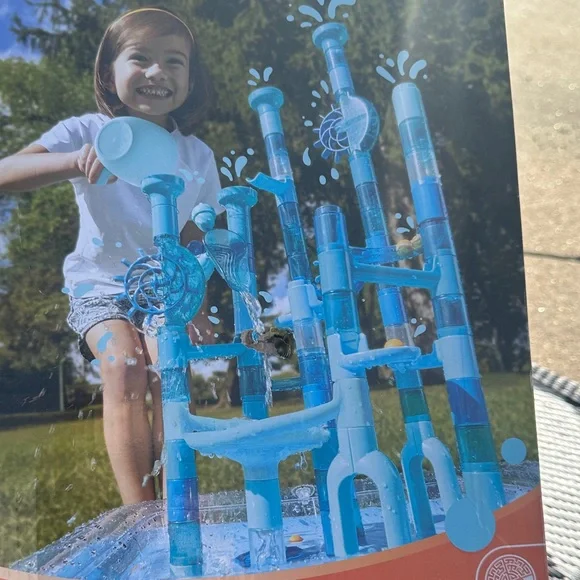 Aqua Maze Marble Run Twist - Vibrant Blue - Picture 3 of 8